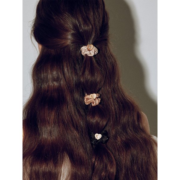 LB_Heart hair scrunchie_3color