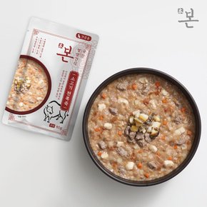 본 영양간식 소고기 전복죽 80g 강아지 영양죽 파우치