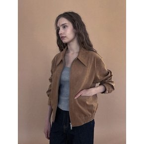 [SALT Label] CLASSIC SUEDE BLOUSON_CAMEL