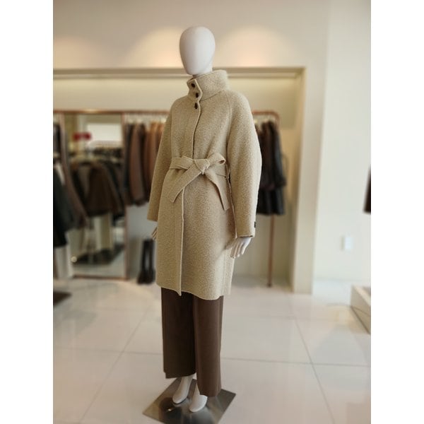 [여주점] 씨씨콜렉트 알파카혼방하이넥벨티드코트 E254msg165