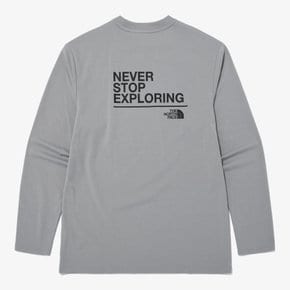 NT7TN60B 네버스탑익스플로링 롱슬리브 라운드티 NSE L/S R/TEE