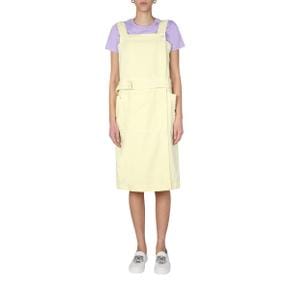 SS22 [겐조] Sleeveless dress DENIM MIDI DRESS YELLOW FC52RO063_9CB37