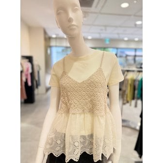에고이스트 [부산점] 니트 뷔스티에 반팔 셋트 ER3JT700