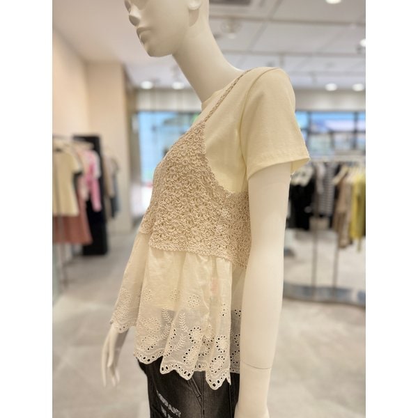 [부산점] 니트 뷔스티에 반팔 셋트 ER3JT700