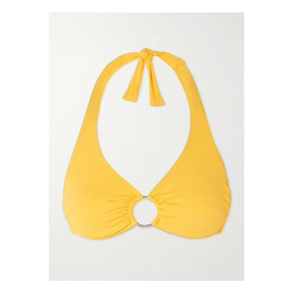 멜리사 오다바시 브뤼셀 장식 언더와이어 비키니 탑 옐로 46376663162895119