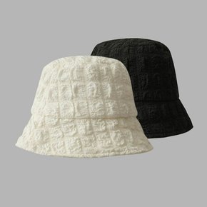패션 엠보 버킷햇  벙거지 휴가 여행 데일리 여성 모자