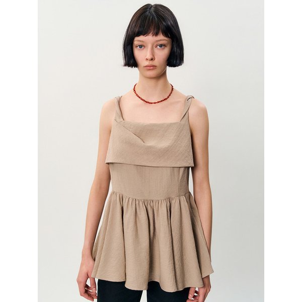 weena sleeveless blouse _ Beige