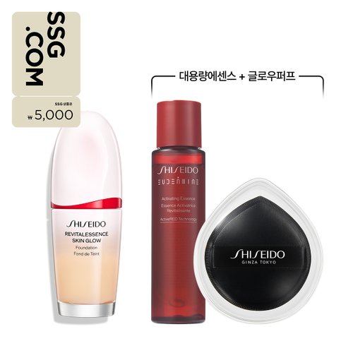 시세이도 [SSG상품권 5천원] 리바이탈에센스 스킨 글로우 파운데이션 세트