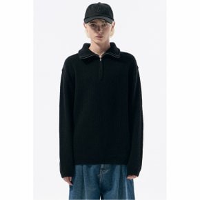 Black Cloud Half Zip Sweater_CWWAW24821BKX