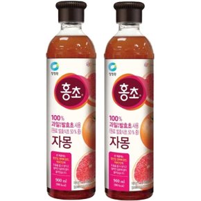 대상 청정원 홍초 자몽 900ml x 2개