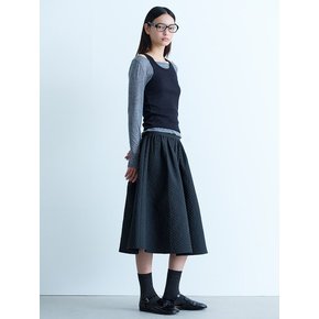 Layered Sheer Jersey TShirts  Black (KE4840M025)
