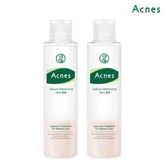 아크네스 세범밸런싱스킨 2.0 200ml x2개+모이스처크림 2.0 60ml