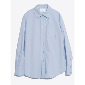 COTTON LOGO POCKET SHIRTS_SKY BLUE