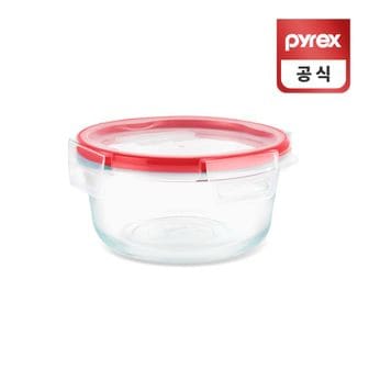  신혼집살림 코렐 파이렉스 원형 프레쉬락 4면 밀폐용기 950ml