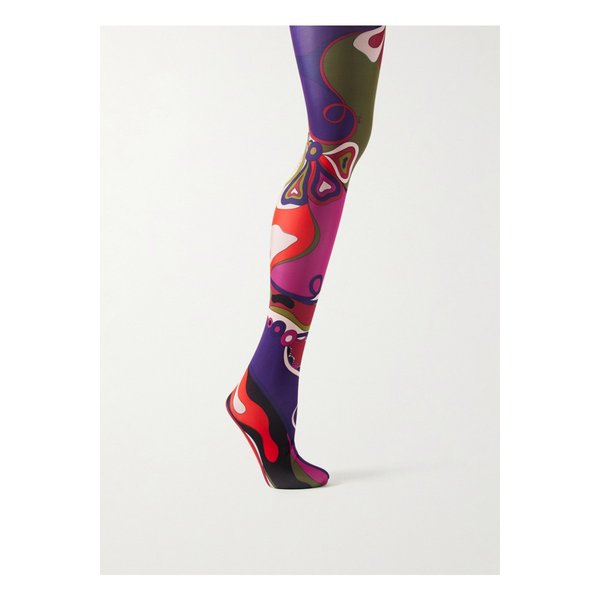 오키드 프린트 타이츠 46376663162932345