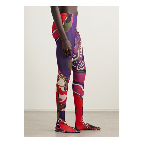 오키드 프린트 타이츠 46376663162932345