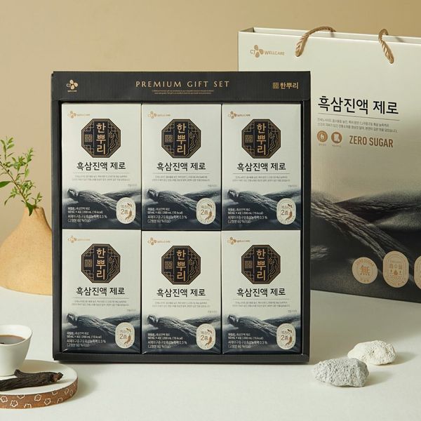 [명절택배] CJ 한뿌리 흑삼진액 당제로 선물세트