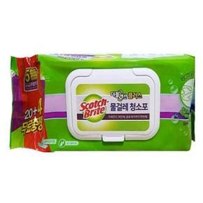 아트박스/익스트리모 3M Scotch Brite 더블액션 물걸레 청소포 표준형 24매