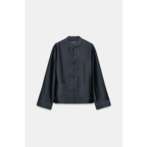 파이어맨 클래스프 새틴 셔츠 / 4786/166/401 NAVY BLUE
