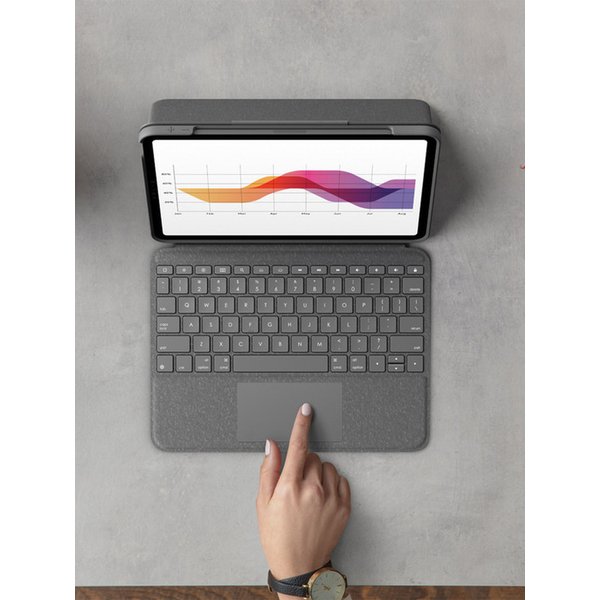 로지텍코리아 FOLIO TOUCH iPad Air 터치패드 키보드 케이스 아이패드 에어 4세대 5세대 용