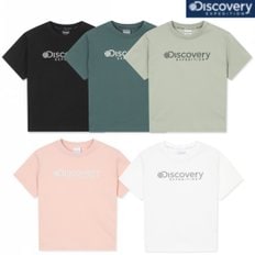 디스커버리키즈 25SS 키즈 프레시벤트 에센셜 빅로고 반팔티셔츠 DKRS61053