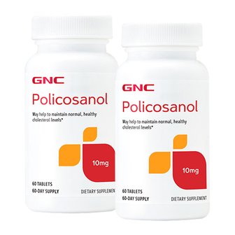 GNC [해외직구] 지앤씨 폴리코사놀 10mg 60정 x2