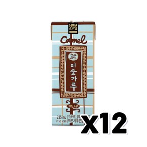 유어스 카멜 미숫가루 팩음료 235ml x 12개