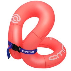 아티나 넥베스트 15KG 네온오렌지 튜브형 부력보조복 수영보조용품