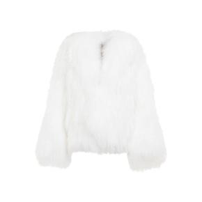 24FW 디 아티코 코트 248WCB44 FUR2 001 WHITE