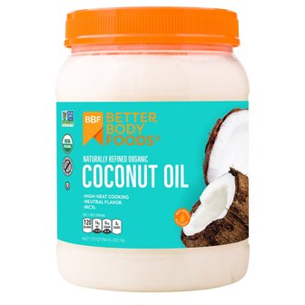  [해외직구]베러바디푸드 내츄럴리 리파인드 코코넛오일 1.6L BetterBody Foods Naturally Refined Coconut Oil 56oz