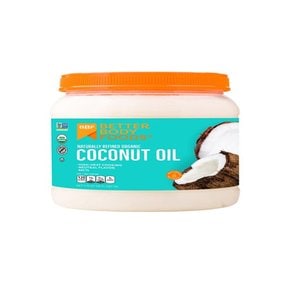 [해외직구]베러바디푸드 내츄럴리 리파인드 코코넛오일 1.6L BetterBody Foods Naturally Refined Coconut Oil 56oz