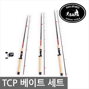 SAPA 싸파 배스 카본 루어대 베이트 TCP 낚시세트 대 + 릴 선택형 민물 루어 낚시