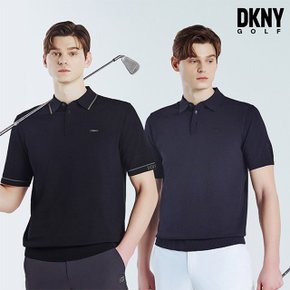 [DKNY GOLF] 24SS 쿨 스트레치 반팔 니트 남성 3종세트