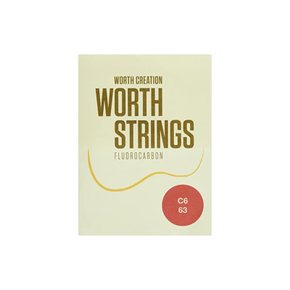 Worth Strings C6 우쿨렐레 현 클리어 6현 63인치 플로로카본