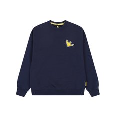 엔젤 부클 맨투맨-네이비