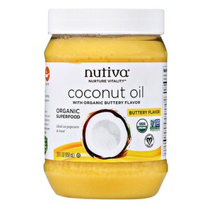  [해외직구]뉴티바 코코넛오일 위드 버터 맛 858ml Nutiva Coconut Oil with Buttery Flavor 29oz
