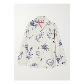 엘더스테이츠먼 코튼 실크 블렌드 프린트 셔츠 1647597333409027