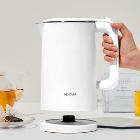 넥소버 1.5L 이중단열 스텐 전기 커피 포트 주전자 NXK-3500W[35945356]