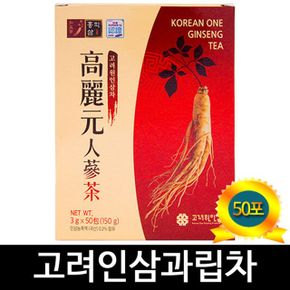 선물세트 고려원 인삼차 50티백 Ginseng Tea 50T  인삼과립차 X ( 2매입 )