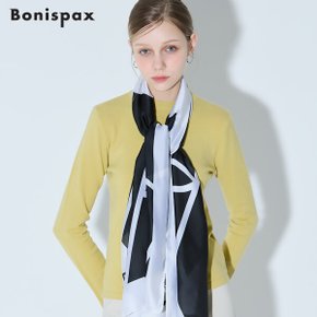 [보니스팍스(Bonispax)] 모노톤 반전배색 사각 머플러 (택가격 39000원)