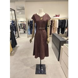 지고트 브이넥 텐셀 플레어 원피스 JS6B0OP501