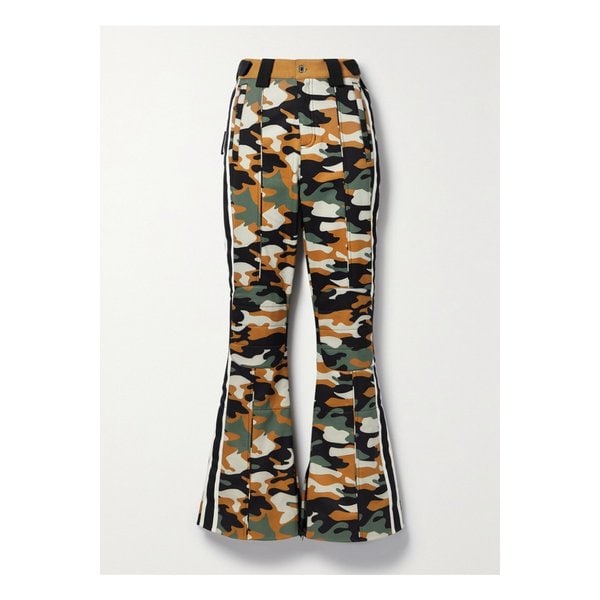 . 네이션 시케인 그로그랭 트리밍 카무플라주 플레어 스키 팬츠 43769801098470847