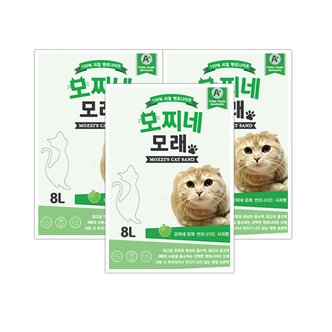 모찌네 S[모찌네모래] 8L X 3EA 사과향 (총24L)_무배