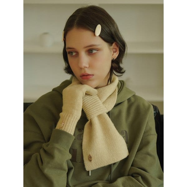 Msrz easy hole pendant knit muffler_8colors