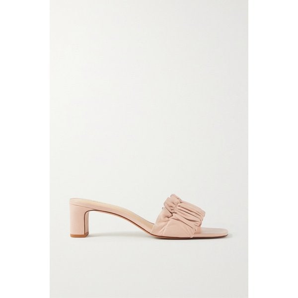 리포메이션 Shereen Ruched Leather Mules 블러시 43769801095440690