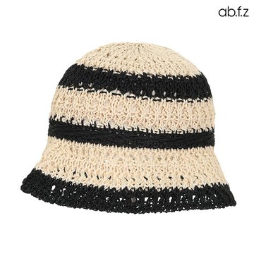 ab.f.z 썸머 배색 줄무늬 포인트 버킷햇 (AFX2QAH1A)