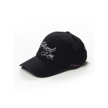 스티그마 FLOWER PIGMENT BIOWASHED BALL CAP BLACK