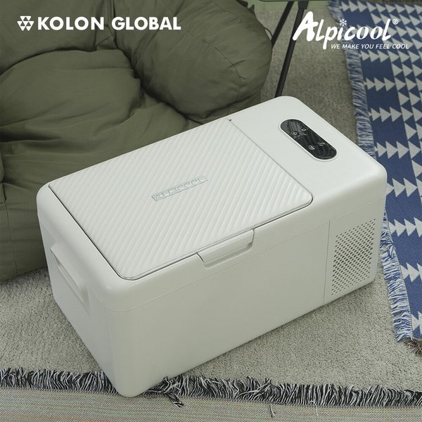 GK15 라이트베이지 차량용냉장고 캠핑냉장고 코오롱수입 정식A/S 베이지 휴대용 이동식