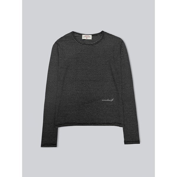 Double Stripe Slim Tee_BLACK