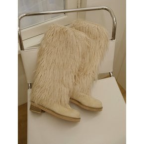 High Pile Eco Fur Long Boots